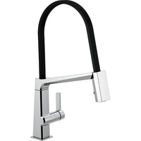 PIVOTAL SINGLE HANDLE EXPOSED HOSE KITCHEN FAUCET