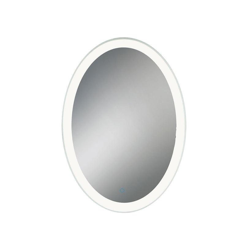 25X35-INCH OVAL EDGELIT MIRROR WITH 3000K LED LIGHT AND TOUCH SENSOR SWITCH, 31483