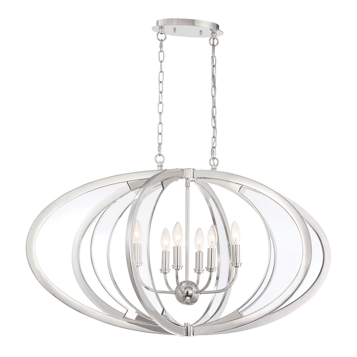 AMHERST 40-INCH OVAL CHANDELIER, 33708