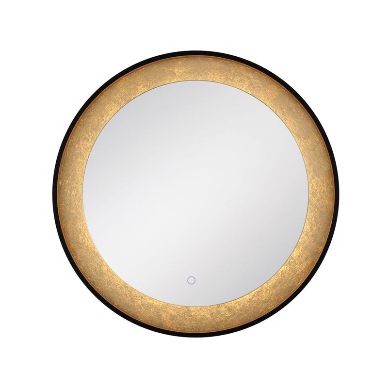 30-INCH ROUND EDGELIT MIRROR WITH 3000K LED LIGHT AND TOUCH SENSOR SWITCH, 33830
