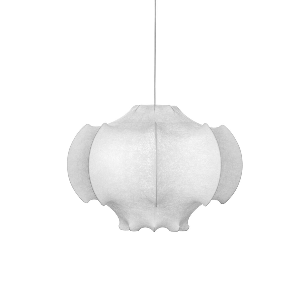 VISCONTEA DIMMABLE PENDANT LIGHT MADE OF COCOON MATERIAL BY ACHILLE CASTIGLIONI