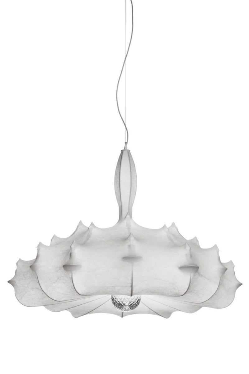 ZEPPELIN S1 CHANDELIER LIGHT MADE OF COCOON MATERIAL BY MARCEL WANDERS