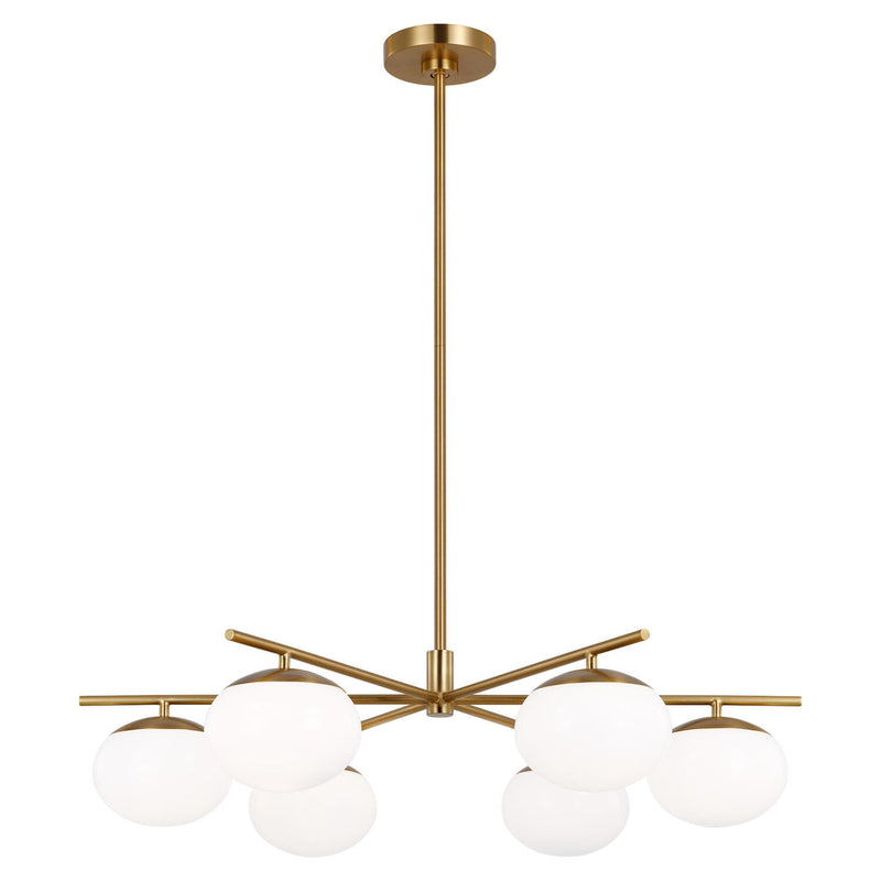 LUNE LARGE 6 LIGHT CHANDELIER