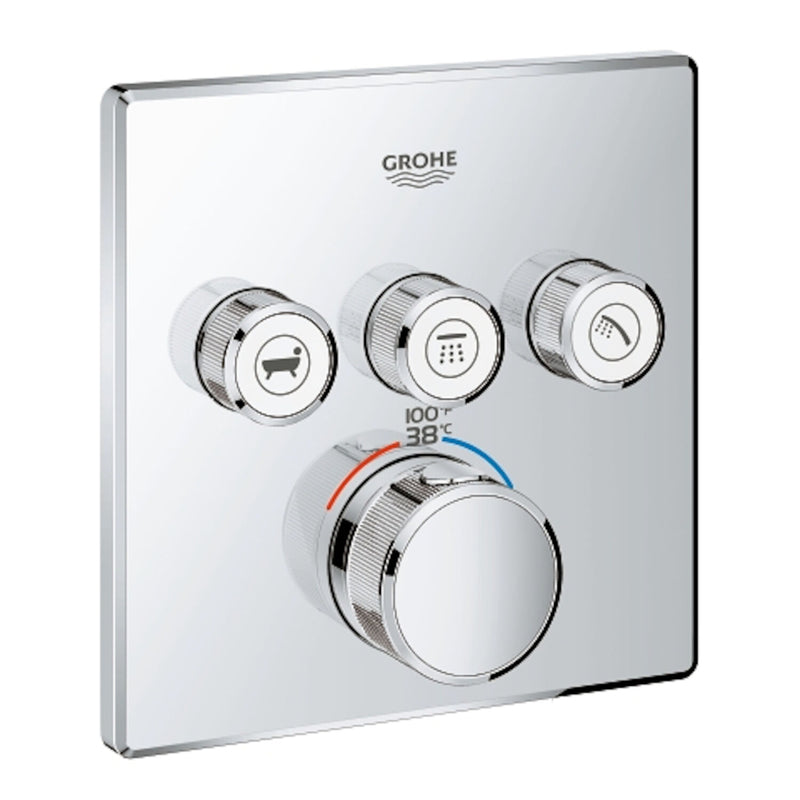 GROHTHERM SMARTCONTROL TRIPLE FUNCTION THERMOSTATIC TRIM WITH CONTROL MODULE