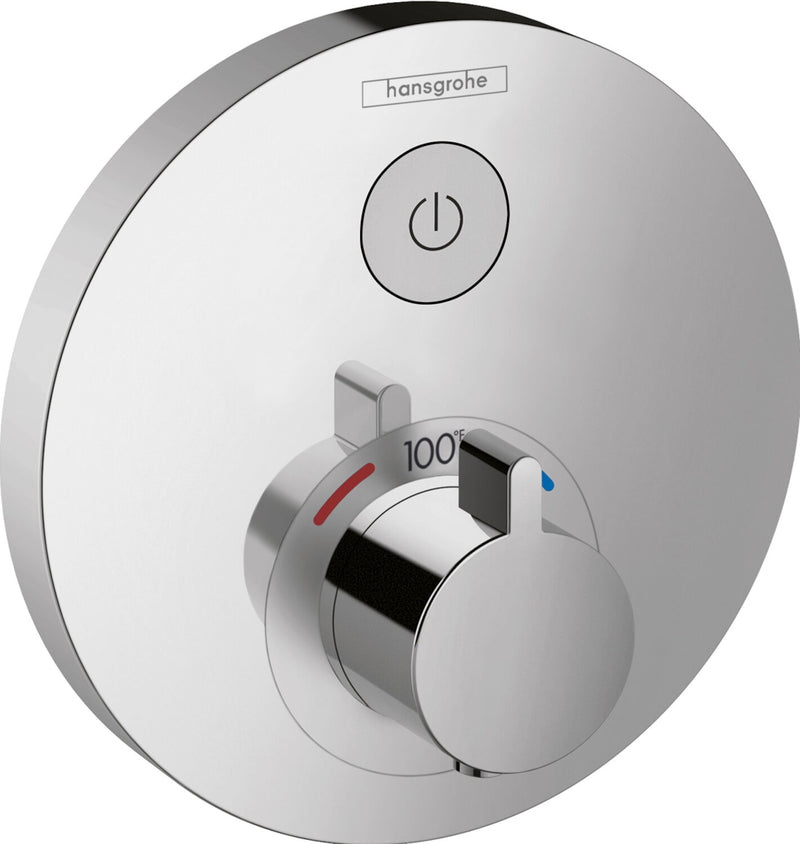 SHOWERSELECT ROUND THERMOSTATIC 1-FUNCTION TRIM