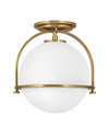 SOMERSET SMALL SEMI-FLUSH MOUNT