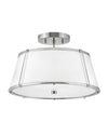 CLARKE 15-INCH MEDIUM TWO LIGHT SEMI-FLUSH MOUNT