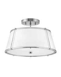 CLARKE 15-INCH MEDIUM TWO LIGHT SEMI-FLUSH MOUNT