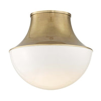 LETTIE 14.75" ONE LIGHT FLUSH MOUNT