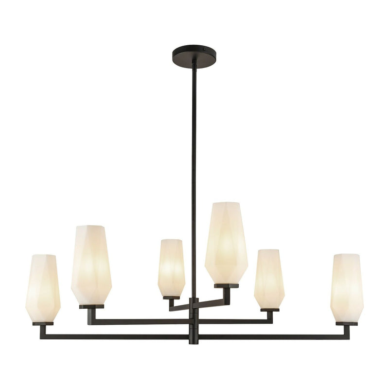 KRYSTA 35" 6 LIGHT CHANDELIER