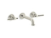 CENTRAL PARK WEST WALL-MOUNT SINK FAUCET WITH LEVER HANDLES