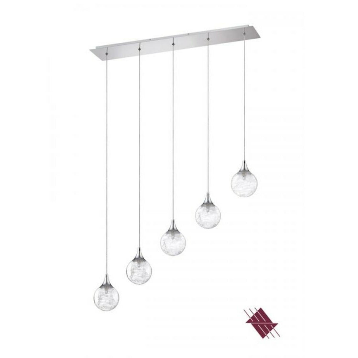 5-LIGHT BAR PENDANT LIGHT, PF41-5LBR