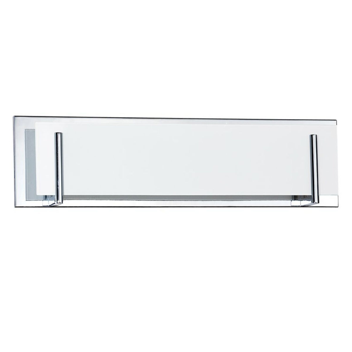 AURORA 4-LIGHT 24-INCH VANITY LIGHT WITH WHITE GLASS, VF2400WH-4L