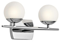 JASPER 2-LIGHT HALOGEN BATH VANITY WALL LIGHT