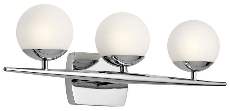 JASPER 3-LIGHT HALOGEN BATH VANITY WALL LIGHT