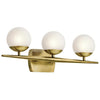 JASPER 3-LIGHT HALOGEN BATH VANITY WALL LIGHT