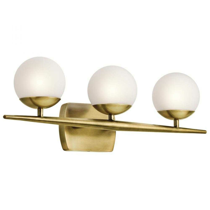 JASPER 3-LIGHT HALOGEN BATH VANITY WALL LIGHT