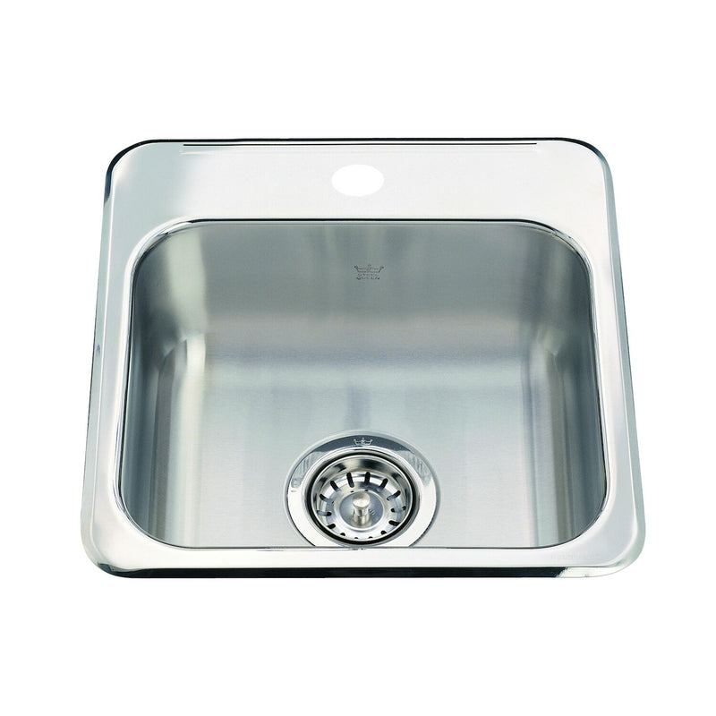 KINDRED UTILITY COLLECTION DROP IN SINGLE BOWL STAINLESS STEEL HOSPITALITY SINK