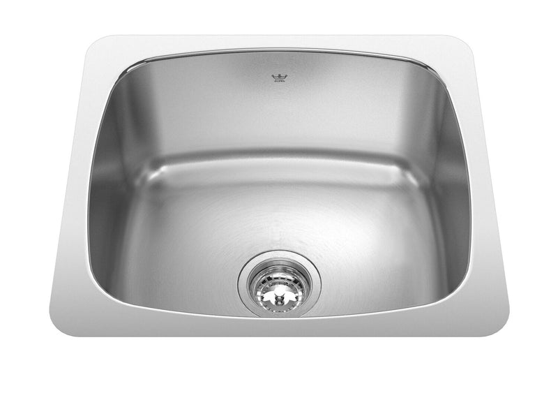KINDRED UTILITY COLLECTION UNDERMOUNT SINGLE BOWL STAINLESS STEEL LAUNDRY SINK
