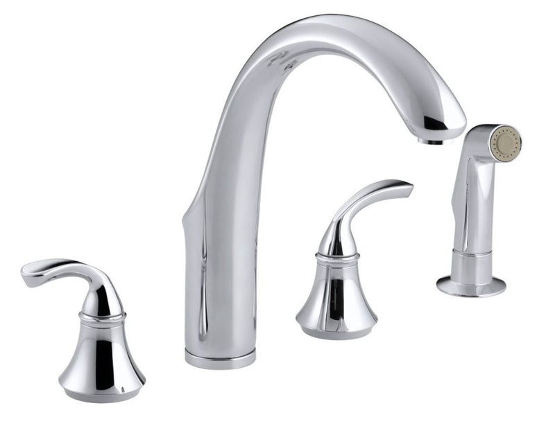 FORTÉ® 4-HOLE KITCHEN SINK FAUCET WITH 7-3/4-INCH SPOUT AND MATCHING FINISH SIDESPRAY