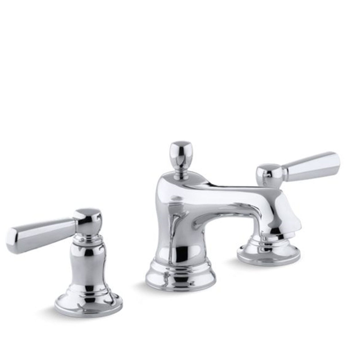 BANCROFT WIDESPREAD BATHROOM SINK FAUCET WITH METAL LEVER HANDLES