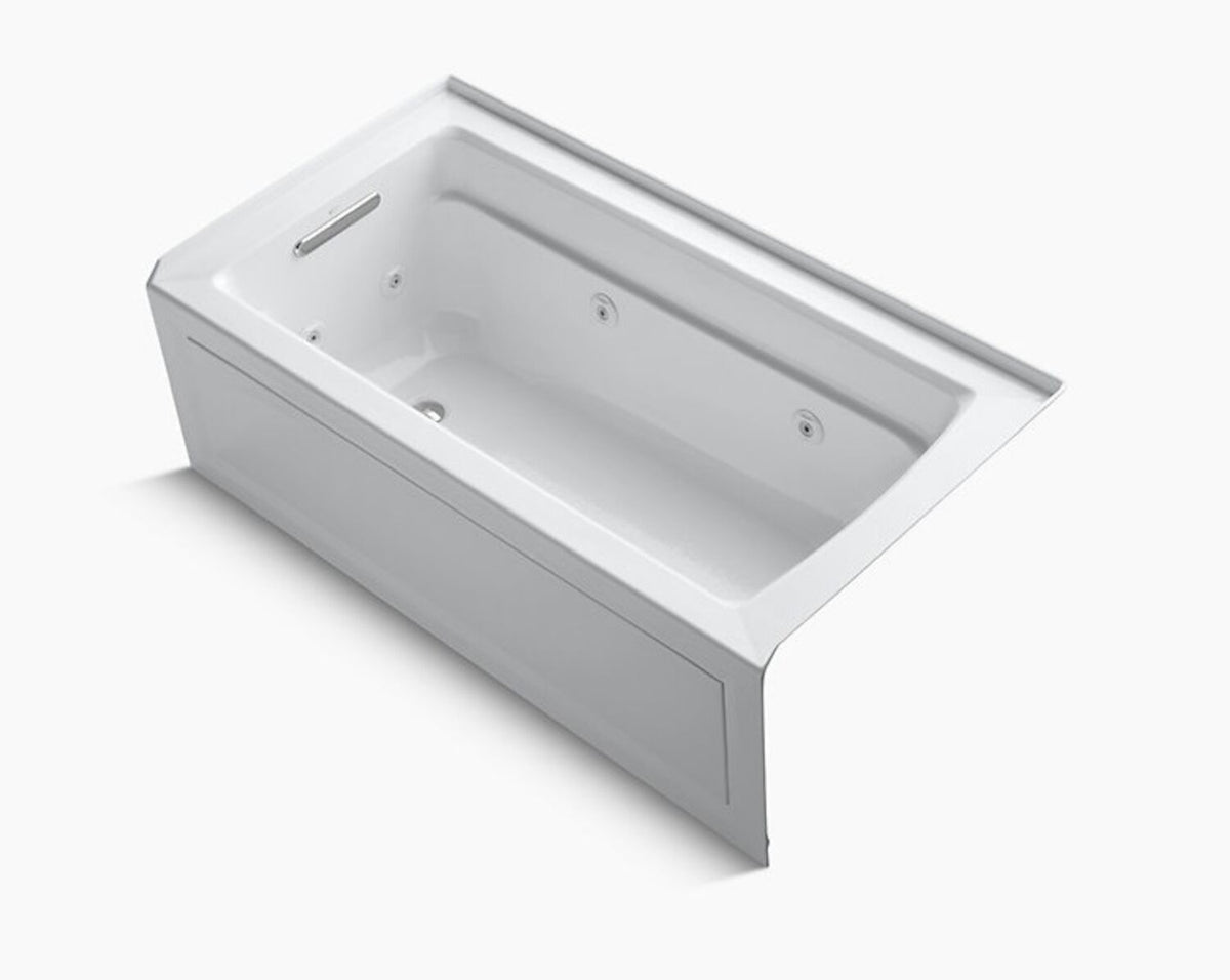 ARCHER® 60 X 32 INCHES ALCOVE WHIRLPOOL WITH INTEGRAL APRON AND INTEGRAL FLANGE, LEFT-HAND DRAIN