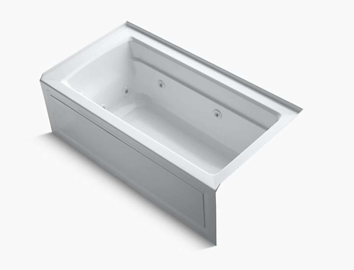 ARCHER® 60 X 32 INCHES ALCOVE WHIRLPOOL WITH INTEGRAL APRON AND INTEGRAL FLANGE, RIGHT-HAND DRAIN