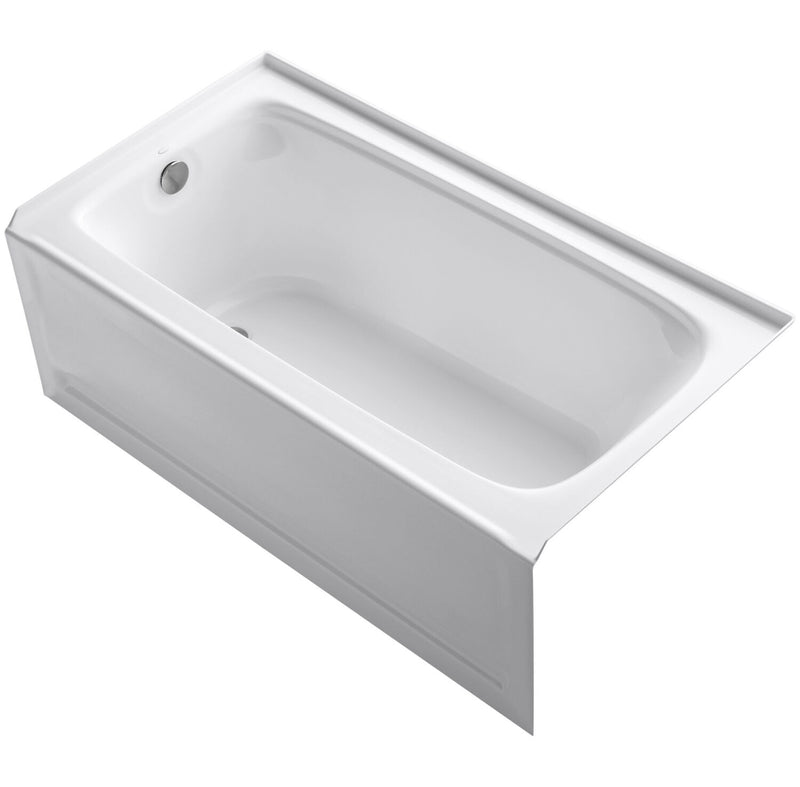 BANCROFT® 60 X 32 INCHES ALCOVE BATHTUB WITH INTEGRAL APRON AND INTEGRAL FLANGE, LEFT-HAND DRAIN