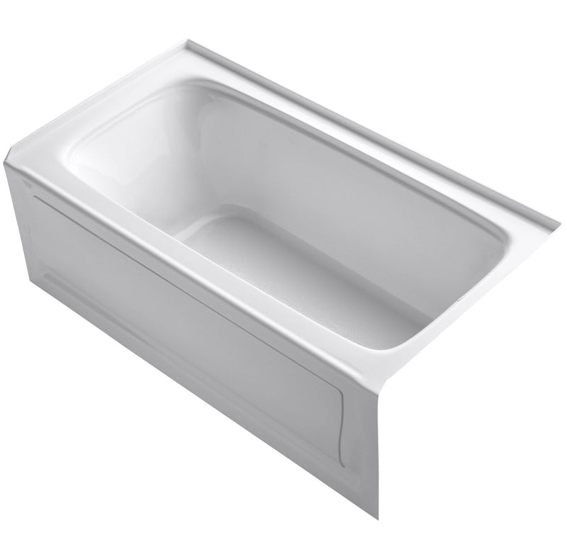 BANCROFT® 60 X 32 INCHES ALCOVE BATHTUB WITH INTEGRAL APRON AND INTEGRAL FLANGE, RIGHT-HAND DRAIN
