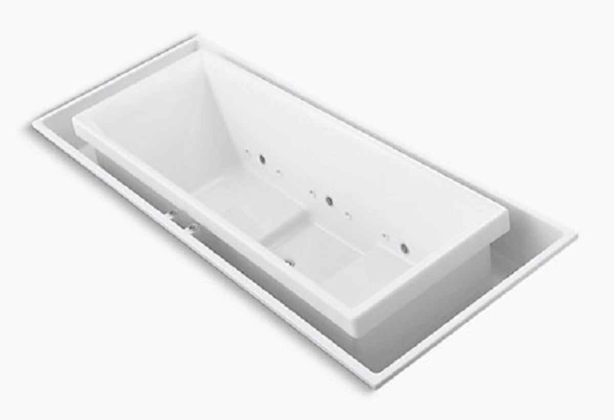 SOK® 104 X 41 INCHES DROP IN EFFERVESCENCE BATHTUB WITH CHROMOTHERAPY AND CENTER DRAIN