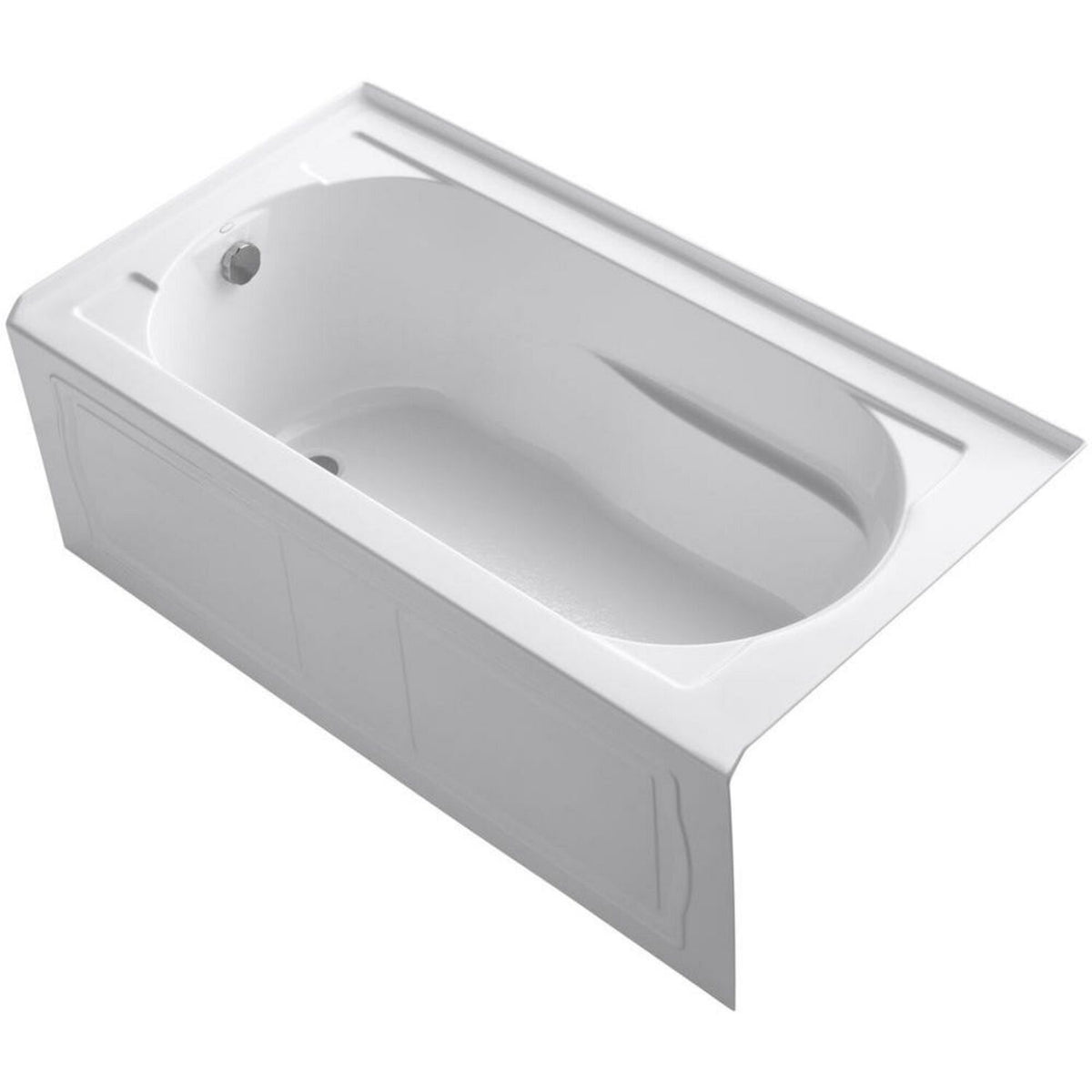 DEVONSHIRE® 60 X 32 INCHES ALCOVE BATHTUB WITH INTEGRAL APRON AND INTEGRAL FLANGE, LEFT-HAND DRAIN
