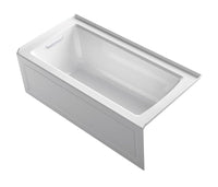 ARCHER® 60 X 30 INCHES ALCOVE BATHTUB WITH INTEGRAL APRON AND INTEGRAL FLANGE, LEFT-HAND DRAIN
