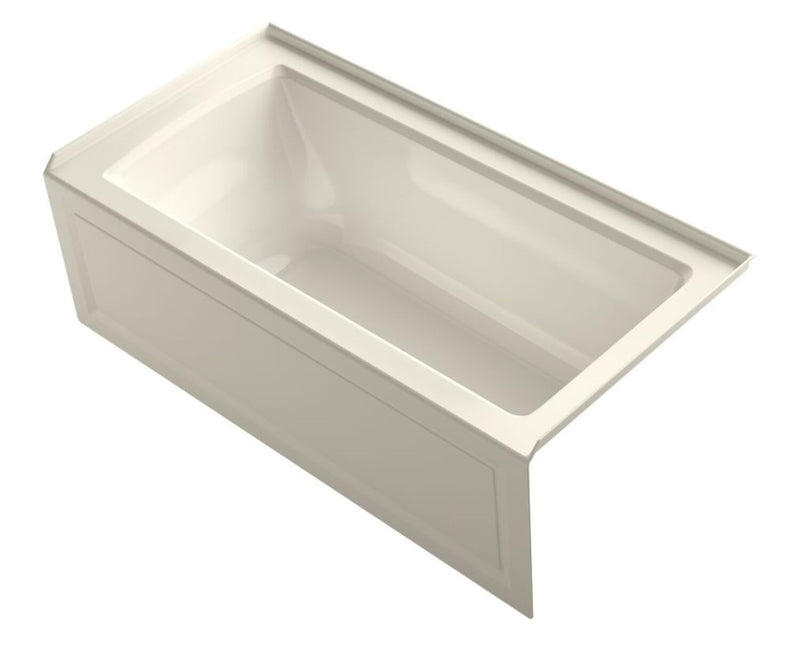 ARCHER® 60 X 30 INCHES ALCOVE BATHTUB WITH INTEGRAL APRON AND INTEGRAL FLANGE, RIGHT-HAND DRAIN