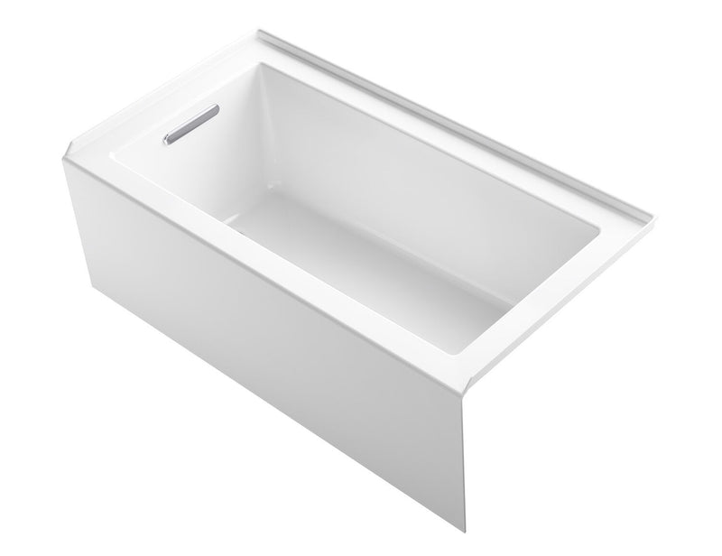 UNDERSCORE® 60 X 32 INCHES ALCOVE BATHTUB WITH INTEGRAL APRON AND INTEGRAL FLANGE AND LEFT-HAND DRAIN