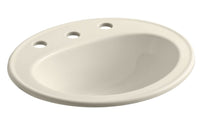 PENNINGTON® DROP IN BATHROOM SINK SINK WITH 8-INCH WIDESPREAD FAUCET HOLES