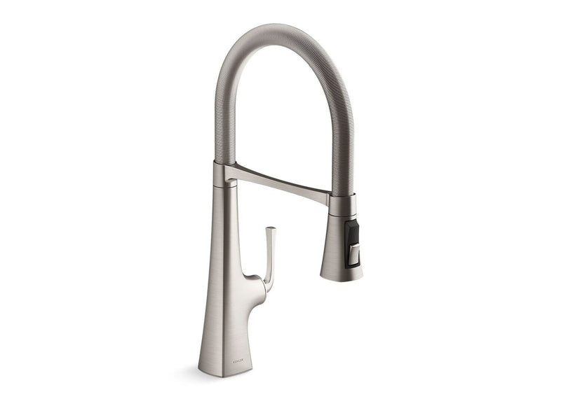 GRAZE SEMI-PROFESSIONAL KITCHEN SINK FAUCET WITH THREE-FUNCTION SPRAYHEAD