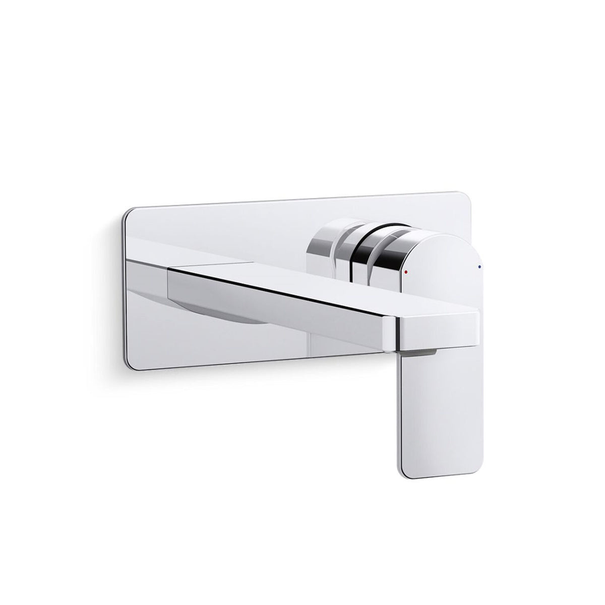 PARALLEL WALL-MOUNT SINGLE-HANDLE BATHROOM SINK FAUCET, 1.2 GPM
