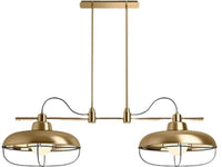 MODERN FARM 2-LIGHT LINEAR CHANDELIER XL