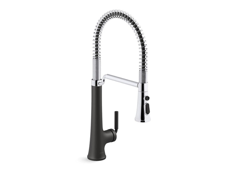 TONE SEMI-PROFESSIONAL PULL-DOWN KITCHEN SINK FAUCET WITH THREE-FUNCTION SPRAYHEAD