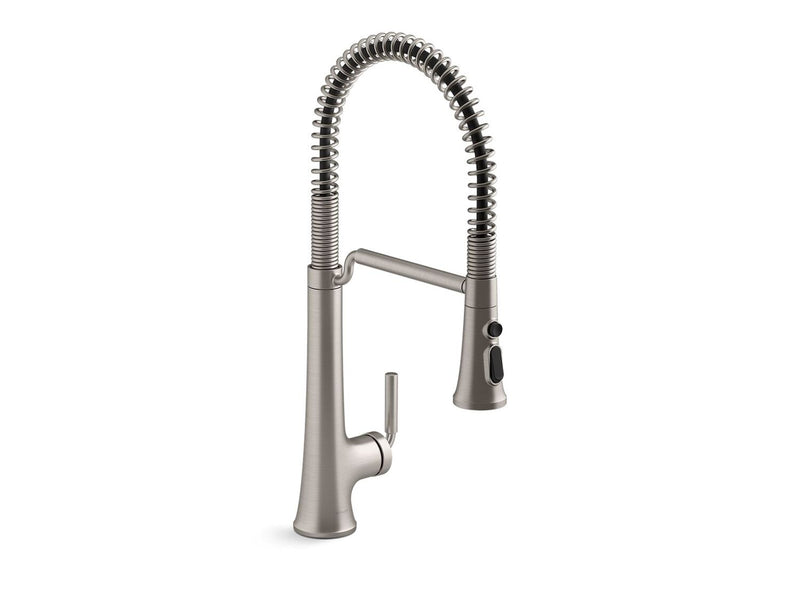 TONE SEMI-PROFESSIONAL PULL-DOWN KITCHEN SINK FAUCET WITH THREE-FUNCTION SPRAYHEAD