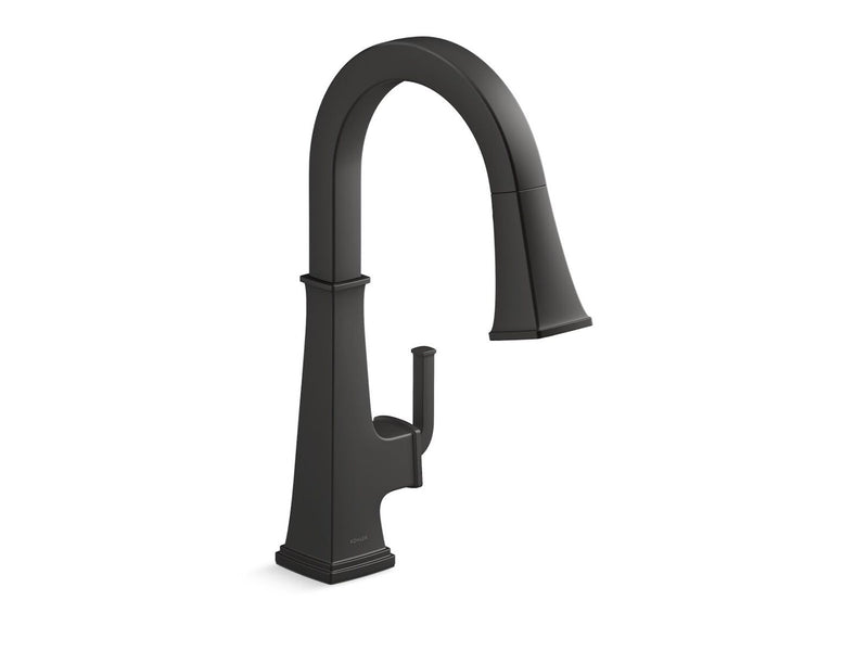 RIFF PULL-DOWN KITCHEN SINK FAUCET WITH THREE-FUNCTION SPRAYHEAD