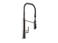 PURIST SEMI-PROFESSIONAL KITCHEN SINK FAUCET WITH THREE-FUNCTION SPRAYHEAD
