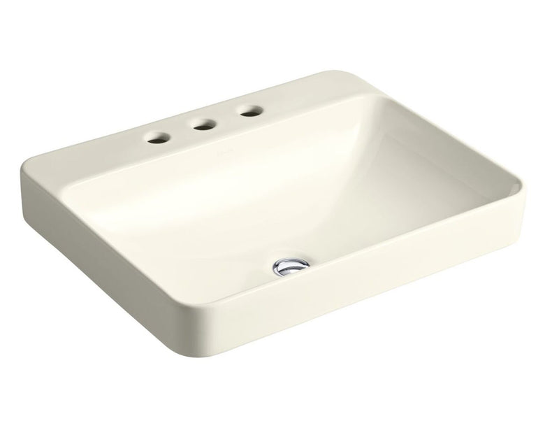 VOX® RECTANGLE VESSEL BATHROOM SINK WITH 8-INCH WIDESPREAD FAUCET HOLES