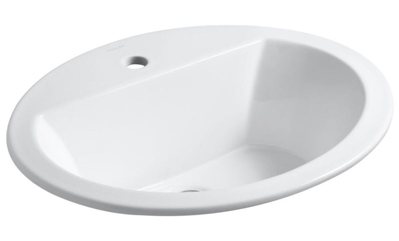 BRYANT® OVAL DROP IN BATHROOM SINK WITH SINGLE FAUCET HOLE