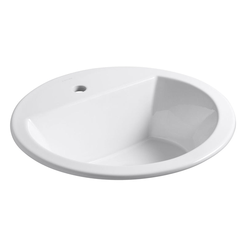 BRYANT® ROUND DROP IN BATHROOM SINK WITH SINGLE FAUCET HOLE