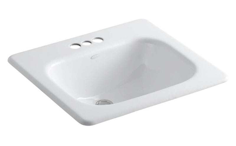 TAHOE® DROP IN BATHROOM SINK WITH 4-INCH CENTERSET FAUCET HOLES