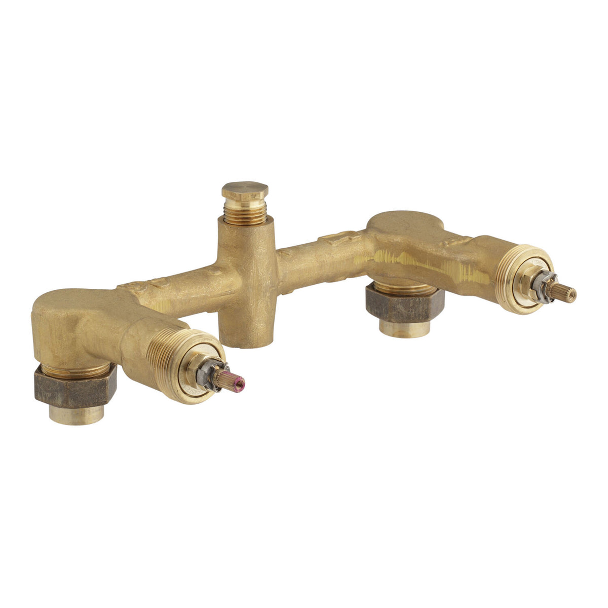 WIDESPREAD 1/2-INCH CERAMIC IN-WALL TWO-HANDLE VALVE SYSTEM WITH 8-INCH CENTERS