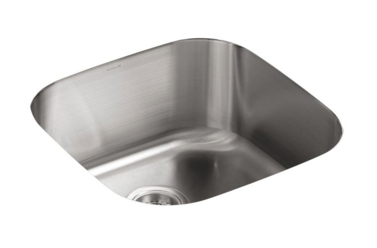 UNDERTONE® 19-5/8 X 19-5/8 X 9-3/4 INCHES EXTRA-LARGE ROUNDED UNDER-MOUNT SINGLE-BOWL KITCHEN SINK