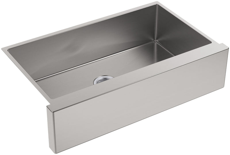 STRIVE® SELF-TRIMMING® 35-1/2 X 21-1/4 X 9-5/16 INCHES UNDER-MOUNT LARGE SINGLE-BOWL KITCHEN SINK WITH TALL APRON