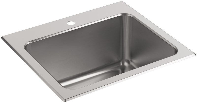 BALLAD™ 25 X 22 X 11-9/16 INCHES TOP-MOUNT UTILITY SINK WITH SINGLE FAUCET HOLE